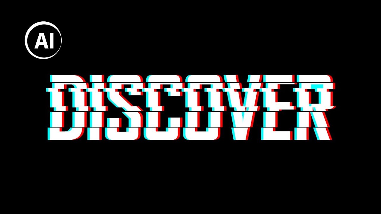 Glitch text effect | illustrator cc