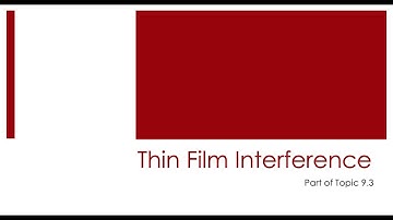 Thin Film Interference