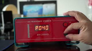 Ultrasonic Generator: How to change power and amplitude