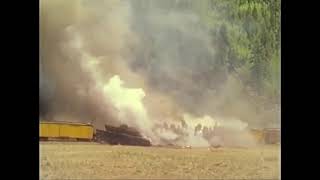 Denver and The Rio Grande train crash scene with added sfx