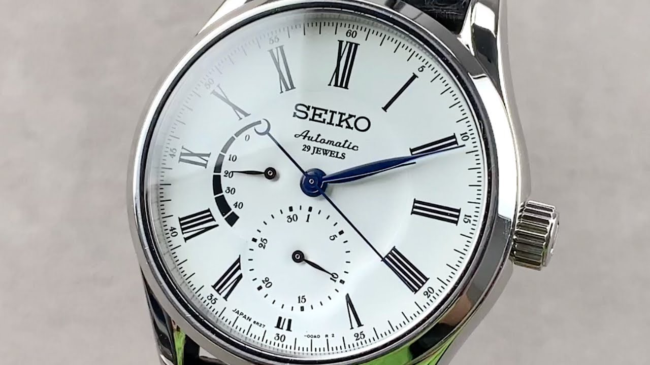 Presage SPB045 White Enamel Seiko Watch Review - YouTube