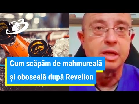 Cum scăpăm de mahmureală și oboseală după Revelion