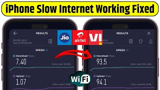 Celebrity iPhone Slow Internet Problem Fixed | iPhone Jio/Airtel/Vi & WiFi Internet is Too Slow 100% Fixed ✅ Profile