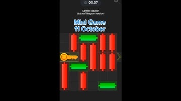 Hamster Kombat Daily Mini 11 October today 1 key🔑 complete💯✅ #hamsterkombat #minigame #dailycombo