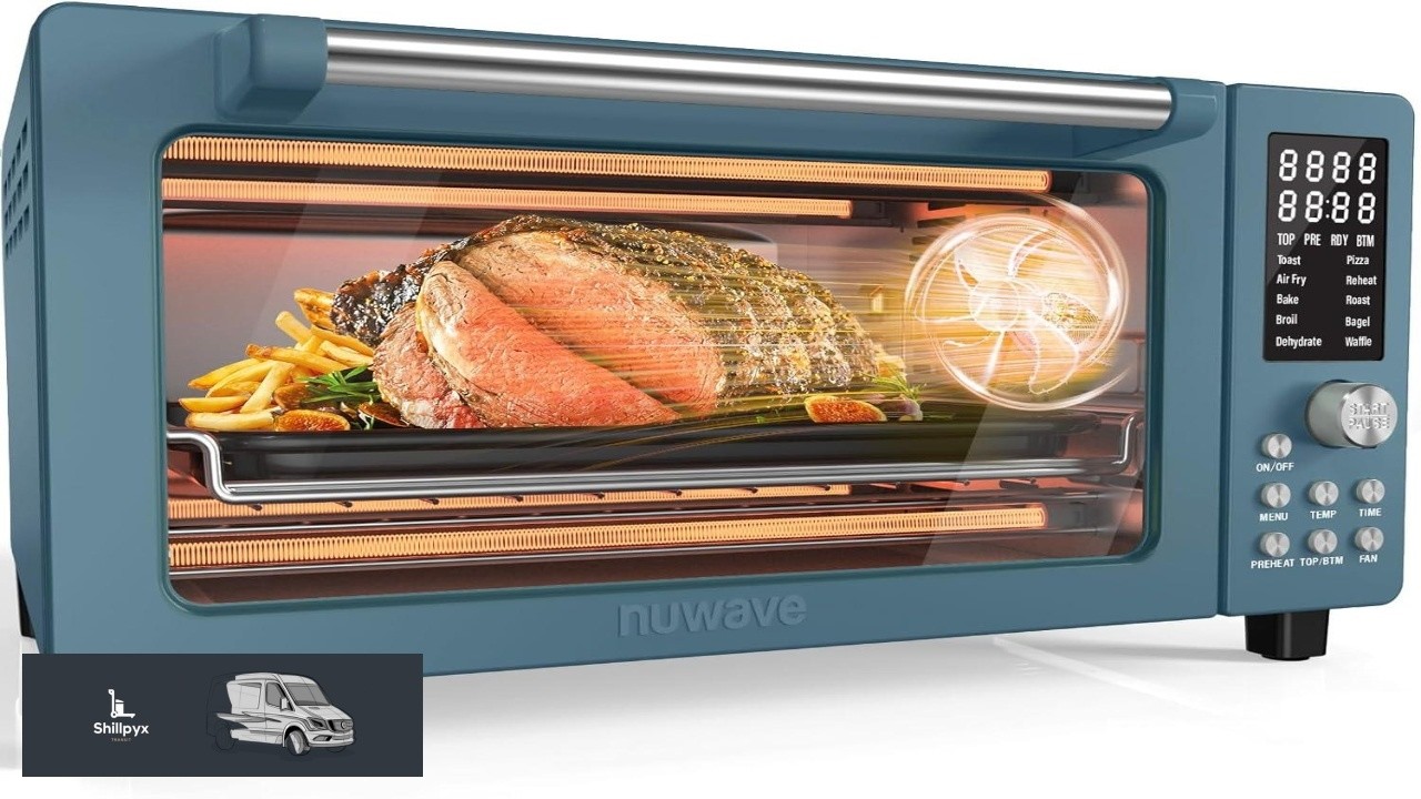 Nuwave Bravo Pro Smart Air Fryer Toaster Oven Combo Airfryer Convection Oven