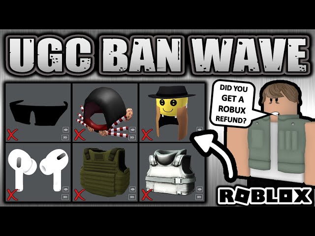 PSA: UGC items that are removed (not by roblox) can be taken away from you  at any time without a refund of your robux : r/roblox