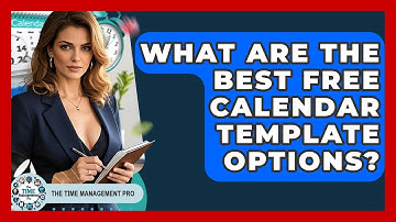 What Are The Best Free Calendar Template Options? - The Time Management Pro