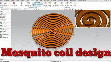 How to design mosquito coil || Mosquito coil design in NX || NX CAD mosquito coil design
