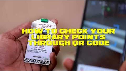 QR Code in Library - How to Check Your Library Points