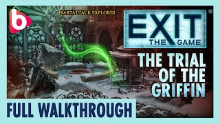 EXIT: TRIAL OF THE GRIFFIN | Full Walkthrough | An new escape room experience in the EXIT games