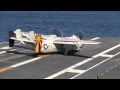 C-2A Greyhound landing on USS John C. Stennis (HD)
