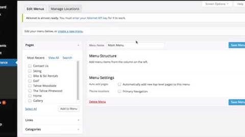 How To Set Up Your Navigation Menu In Wordpress