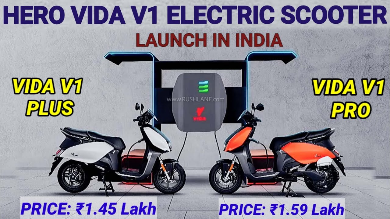 Hero Vida V1 Electric Scooter Launch Hero Vida Hero Vida Scooter