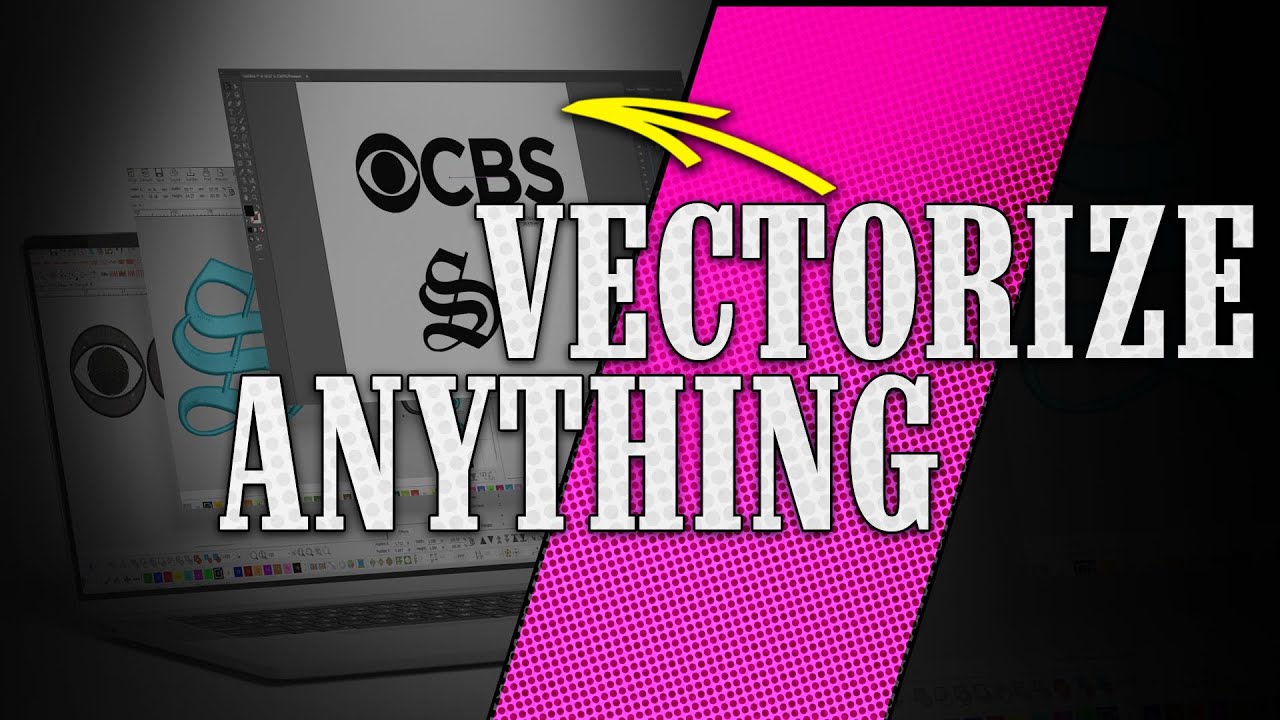 How to use ANY font or image to make Embroidery or T-shirts - Vectorize Anything #13