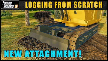 Trying The New Plow Attachment! - Logging From Scratch 71 - Farming Simulator 2019 - FDR Logging