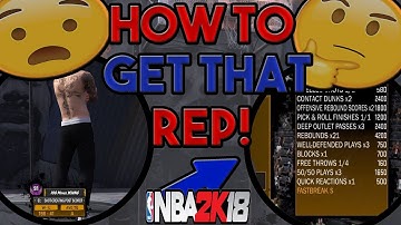 NBA 2K18 HOW TO REP UP SUPER FAST! 60K-100K A GAME! TOP REP GLITCH FULL TUTORIAL!