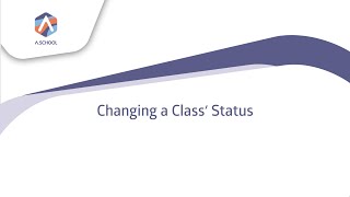 Changing a Class’ Status screenshot 4