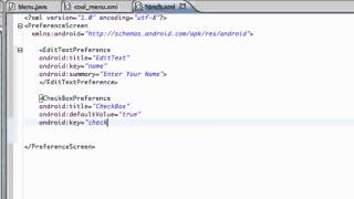 Android Application Development Tutorial   54   Setting up Preferences