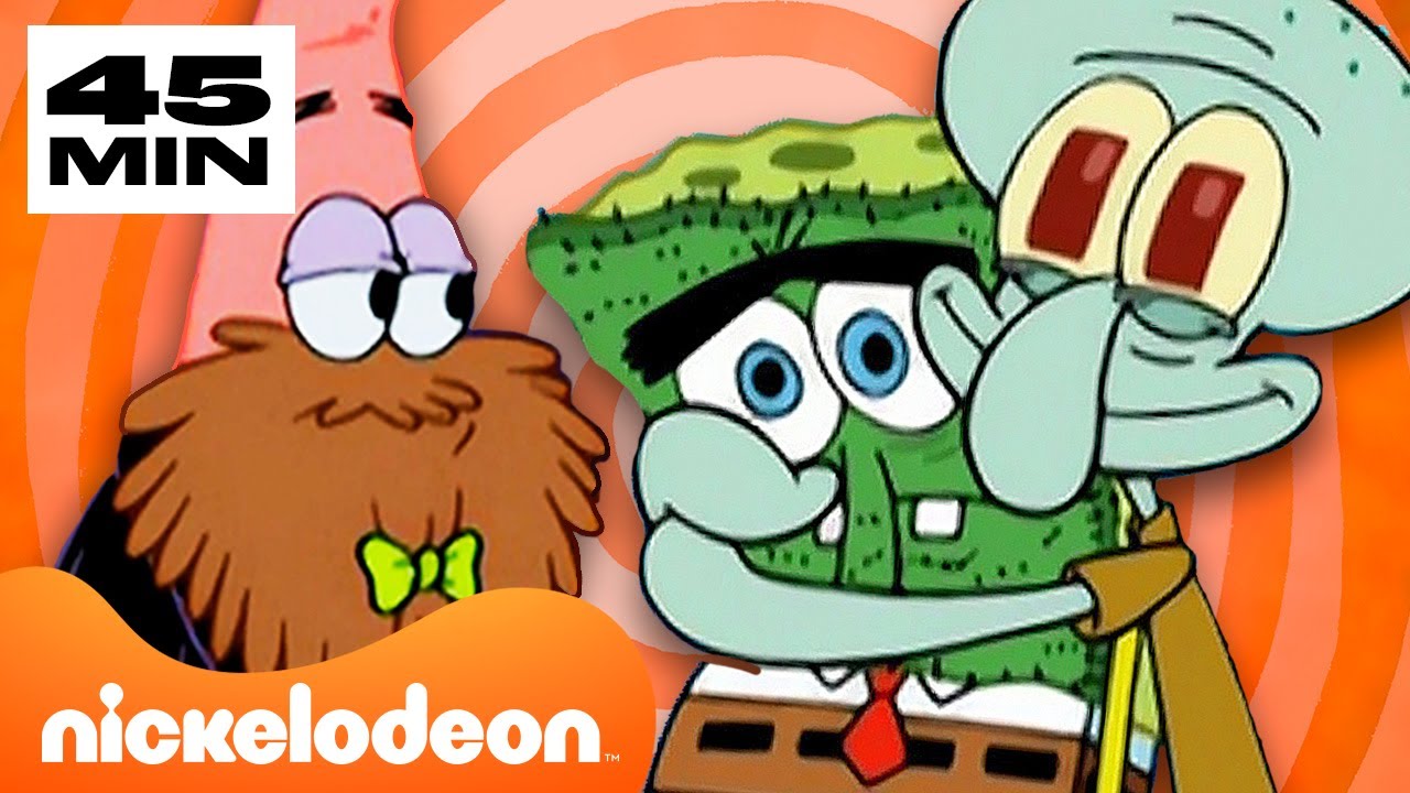 سبونج بوب | 45 دقيقة من تصرفات شخصيات سبونج بوب الغريبة | Nickelodeon Arabia