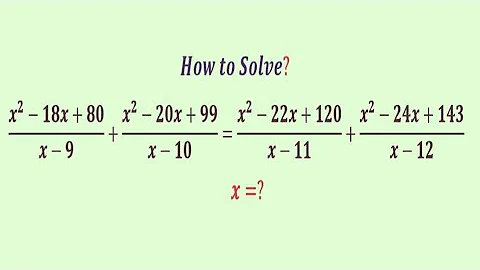 Master   algebra with rational equations | mathematics  Olympiad problem | x=?