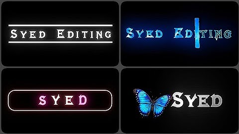 Top 5+ Best Watermark Designs Like Ae In Alight Motion [+Presets]