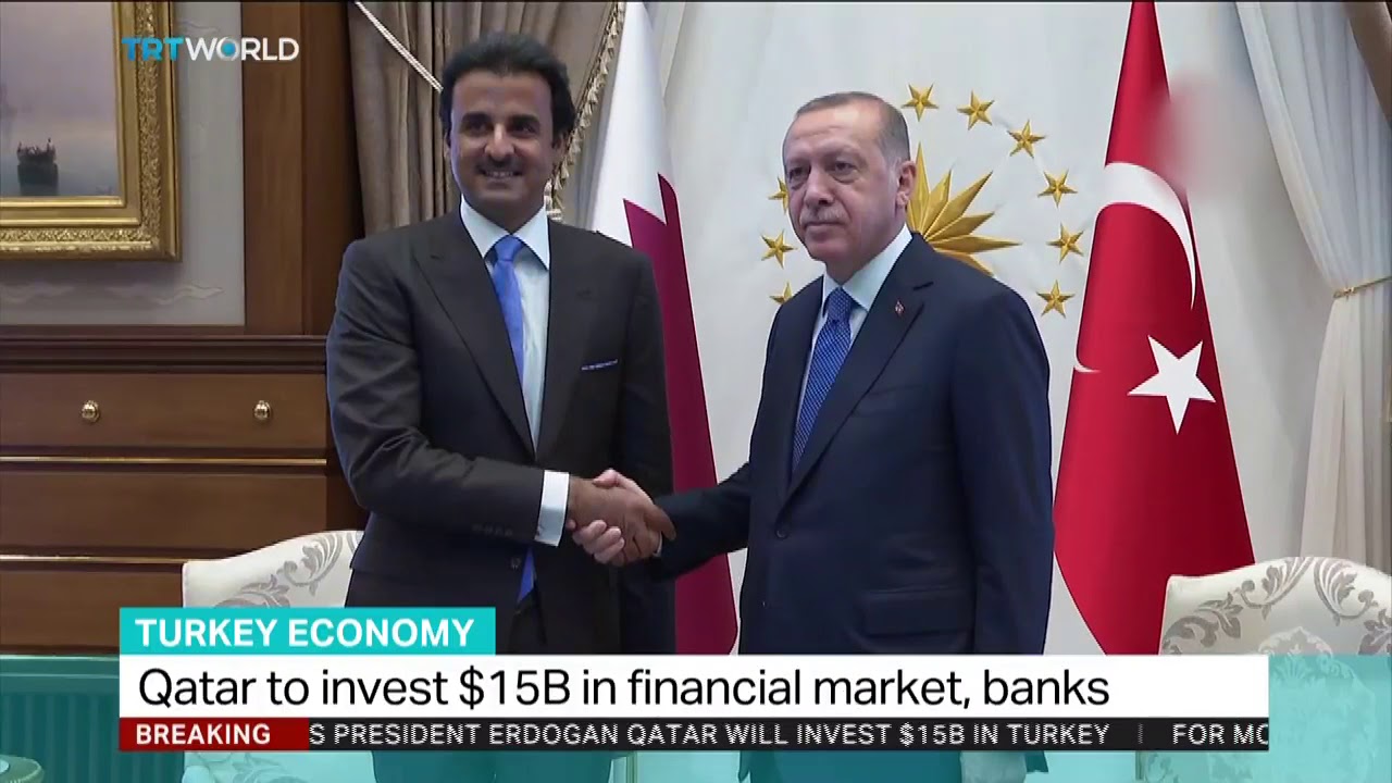Qatar pledges $15 billion of investment in Turkey - YouTube