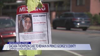 DaCara Thompson case to remain in Prince George's County