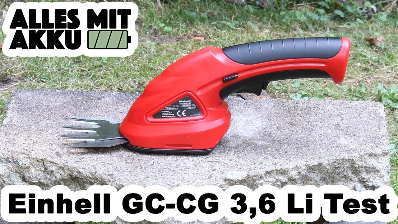 Einhell GC CG 3,6 Li Gartenschere Test ALLES MIT AKKU YouTube