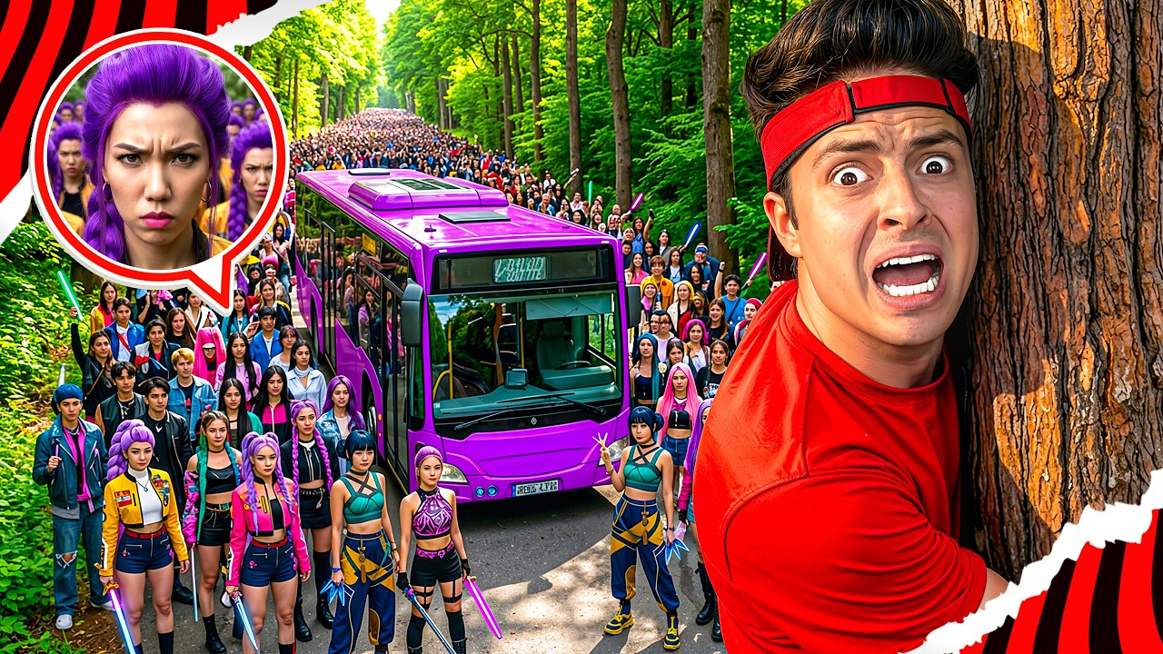 ENCONTREI O ÔNIBUS DAS GUERREIRAS K-POP DO MAL!