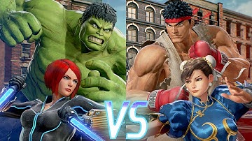 Hulk Black Widow vs Ryu Chun-Li