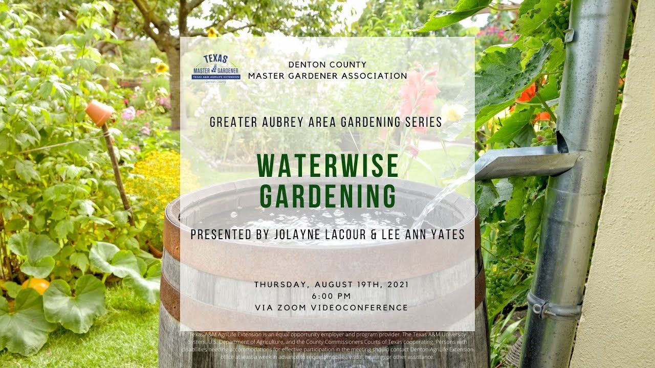 Presented by Jolayne LaCour and Lee Ann Yates for the Denton County MGA Greater Aubrey Area Gardening Series in cooperation with Keep Audrey Beautiful and the Greater Aubrey Area Library.