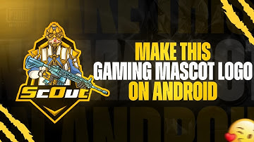 How To Make BGMI Mascot Logo | Create Mascot Logo On Android Using Ps CC | Mascot Logo Tutorial |