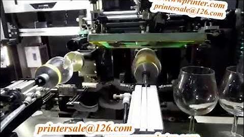 goblet wineglass CNC screen printing machine 3D