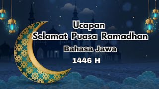 Ucapan Selamat Puasa Ramadhan 2025 Bahasa Jawa