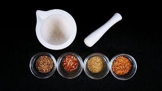 Moździerz i przyprawy - ASMR (no talking). Mortar and grinding/ crushing spices