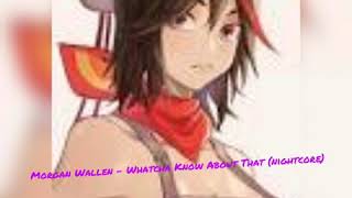 Morgan Wallen - Whatcha Know About That (Nightcore)