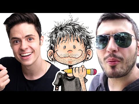 ENALDINHO x VLAD ÁREA SECRETA - DESENHANDO YOUTUBERS COMO SUPER HERO´I E VILA~O
