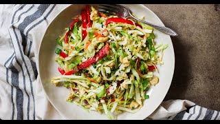 Asian Coleslaw Salad  Crunchy U0026 Easy paleo Whole30 Vegan Option