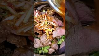 Membuat Salad daging pedas Thailand Simple & mudah di Inggris, Nam tok neua (spicy Thai beef salad)