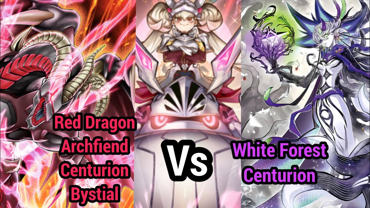 Red Dragon Archfiend Bystial Vs White Forest Centurion! Best game of the year so far!