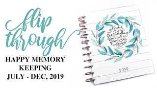 6 Month Flip Through | BIG Happy Memory Keeping™ Planner | July-December 2019