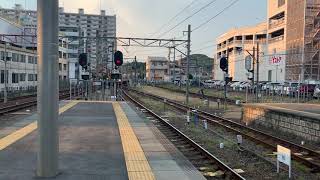 名鉄2200系2208F 回送 犬山検車区行き 犬山停車