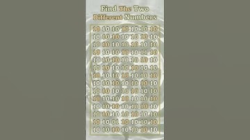 Find 👉 "The Two Different Numbers" 🤔 #brainteasers #fun #puzzle #shortsgame #games