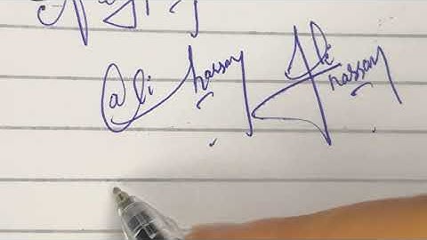 Ali hassan name signatures in different styles