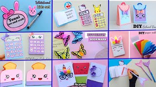 9 EASY CRAFT IDEAS | School Craft Idea/ DIY Craft/ School hacks/ Origami craft/paper mini gift idea