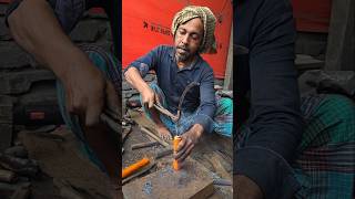 Blacksmith Sharpening Rice Harvesting Sickle with Powerful Hammering 🔥