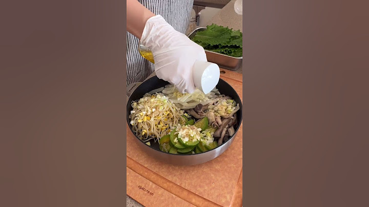 10분만에 딱👏🏻  4가지 나물이 들어간 나물비빔밥🌱