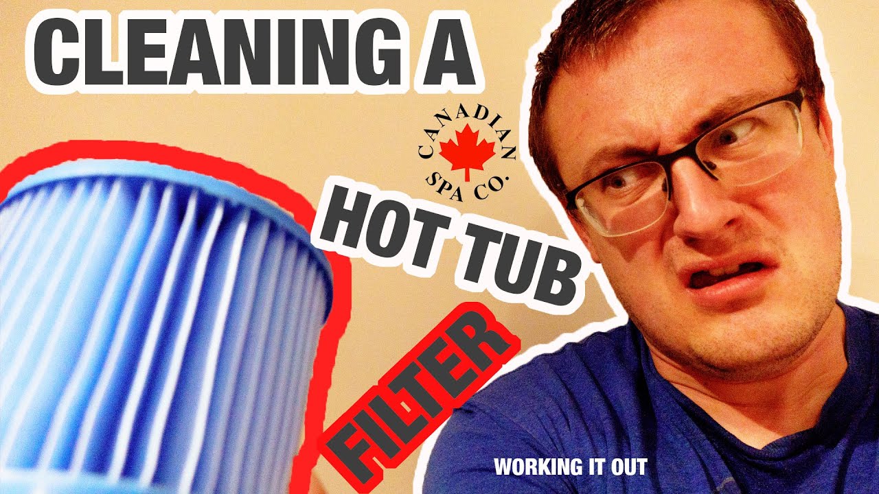 CHANGING A CANADIAN SPA HOT TUB FILTER // TRYING TO STOP IT LEAKING ALL