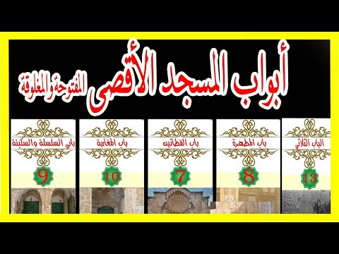 أبواب المسجد الأقصى المفتوحة والمغلوقة