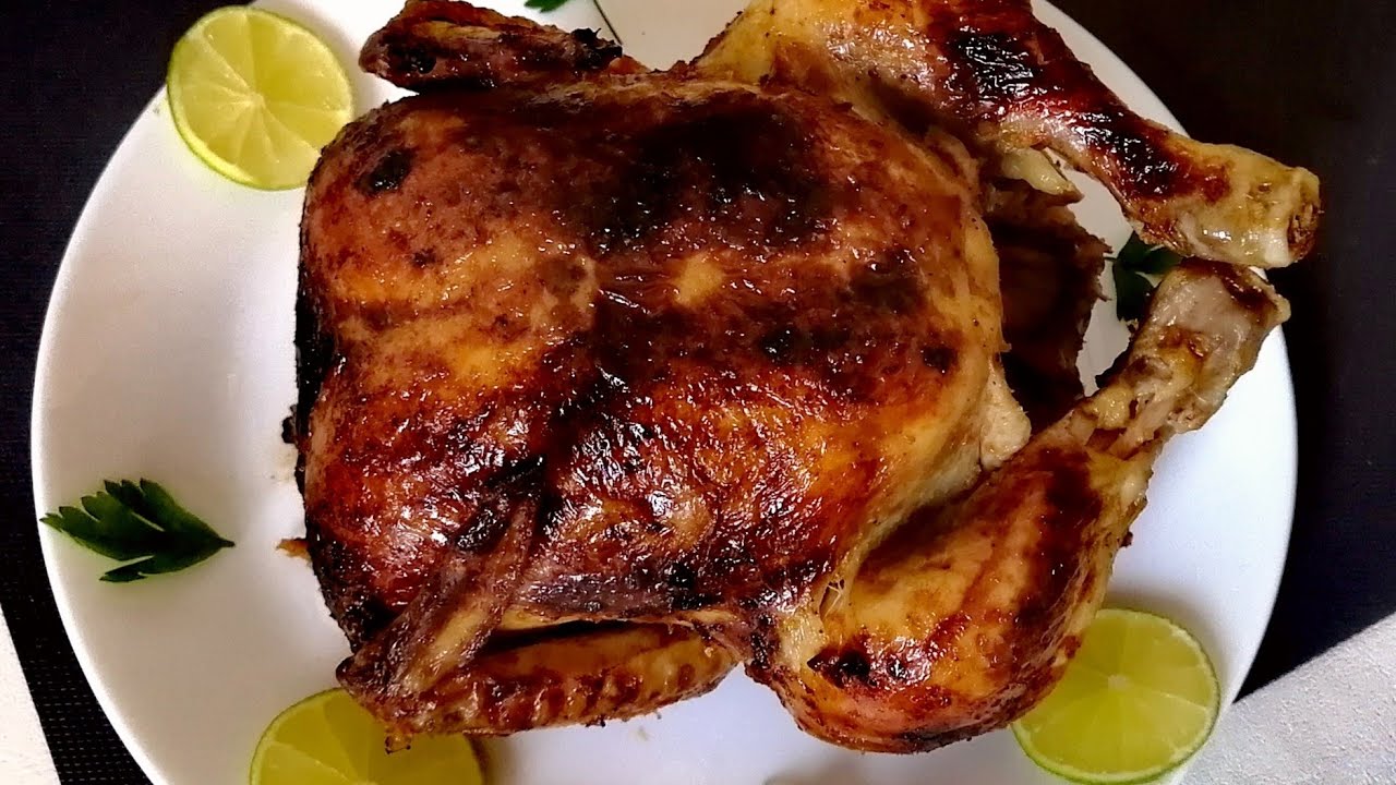 فرخة مشوية أجمل من المطاعم طعم خرافي ولون يجنن